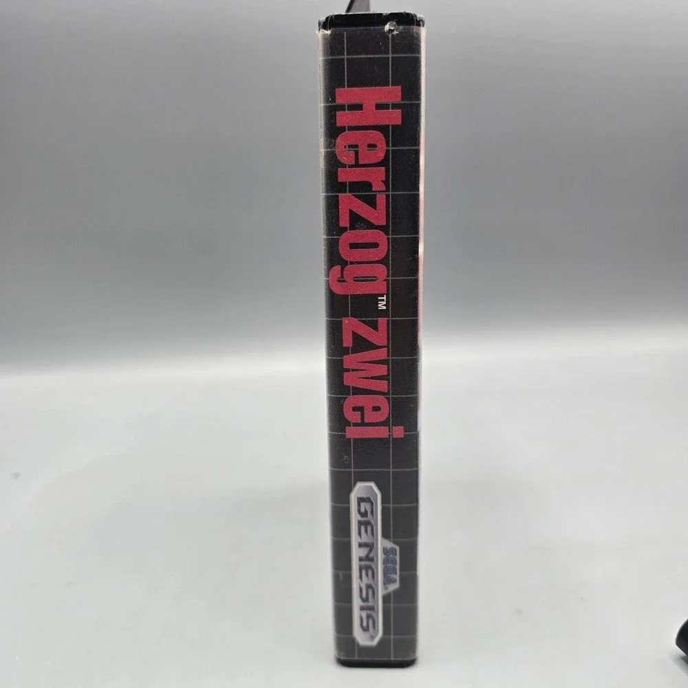 Herzog Zwei Sega Genesis 1990 RTS Game Cartridge OEM Original Case Technosoft